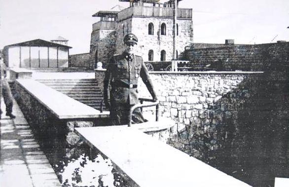 Il comandante del lager di Mauthausen, Col. Ziereis