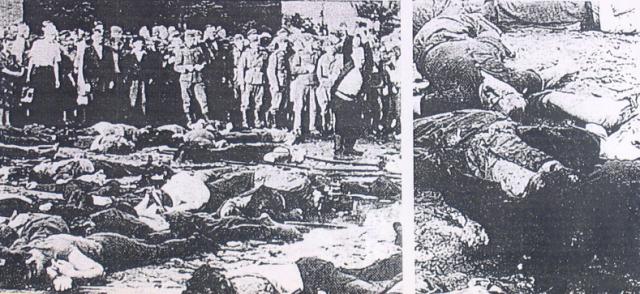 Massacri dei garages”, in Lituania a Kaunas, mentre i Lituani massacrano gli Ebrei, le SS assistono compiaciute. 